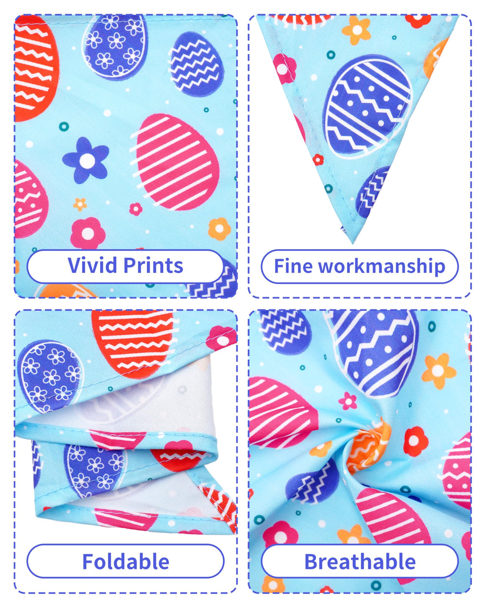Bandanas PET SHOW format grand chat, polyvalents