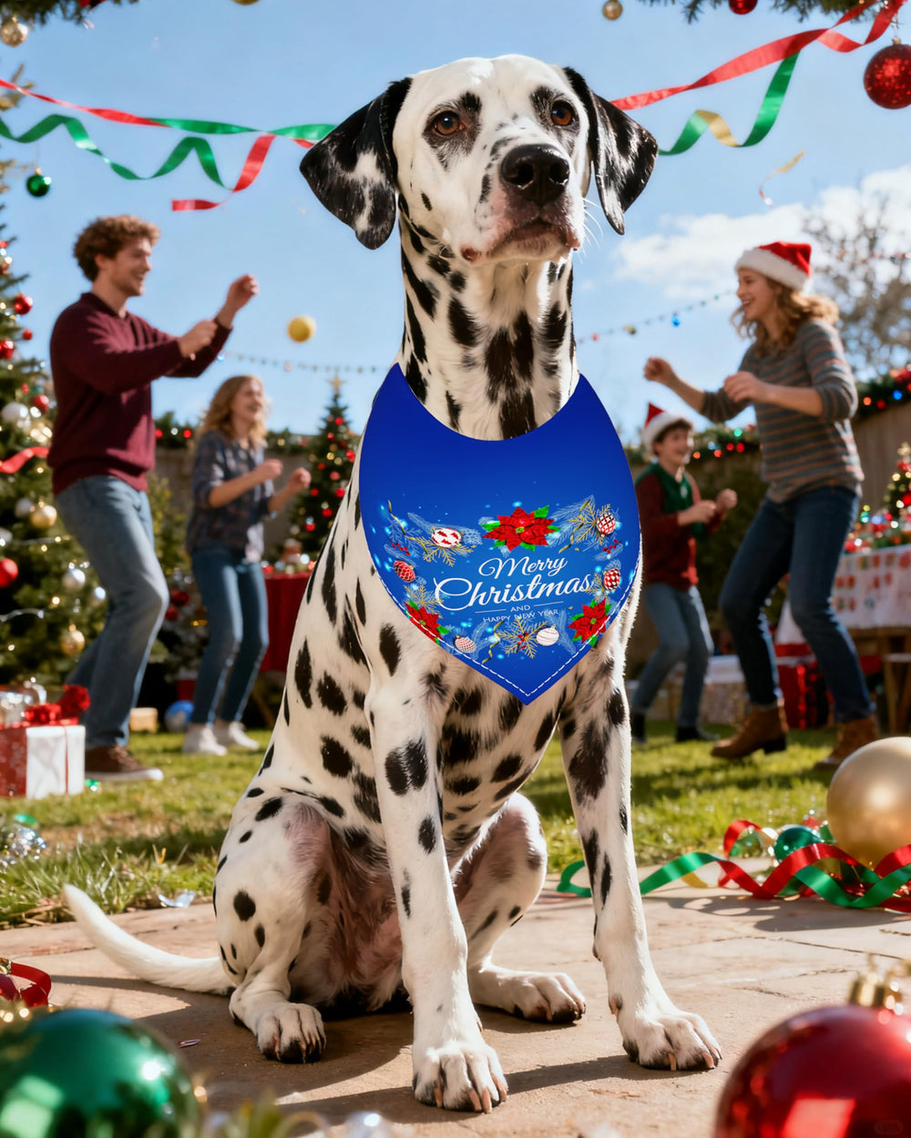 PET SHOW bandanas Noël motif elfe, style ludique pour fêtes.