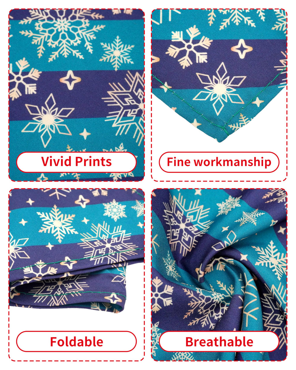 PET SHOW bandanas Noël pour chien, Père Noël, look joyeux en fête.