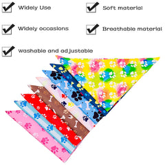 PET SHOW bandana patte – ajustables en polyester doux pour toutes les tailles.