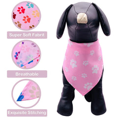 PET SHOW bandana patte – imprimé patte, parfait pour les promenades quotidiennes.