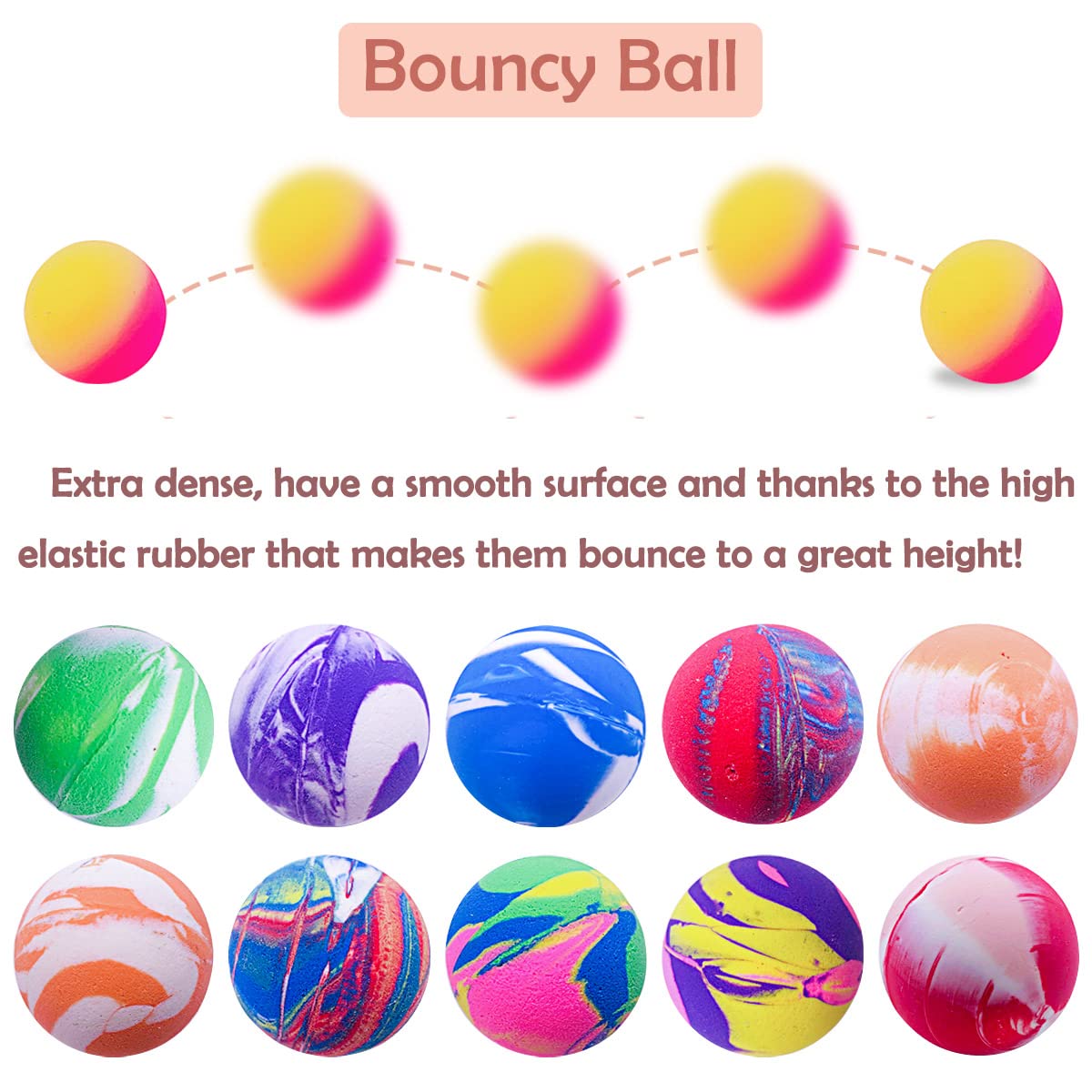 Boules PET SHOW jaune: visuel attractif pour capter l'attention.