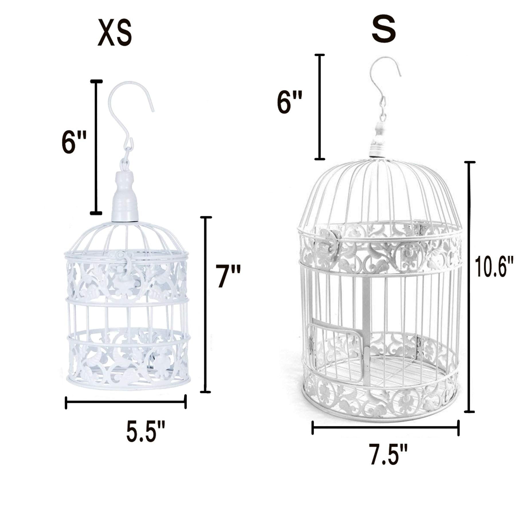 PET SHOW cage ronde en métal, ouverture facile pour soigner vos oiseaux.