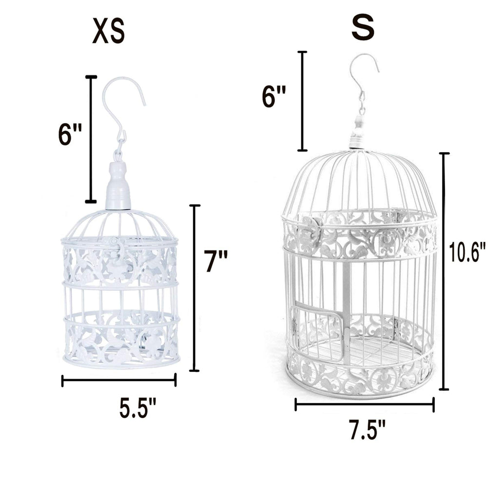 PET SHOW cage ronde en métal, ouverture facile pour soigner vos oiseaux.