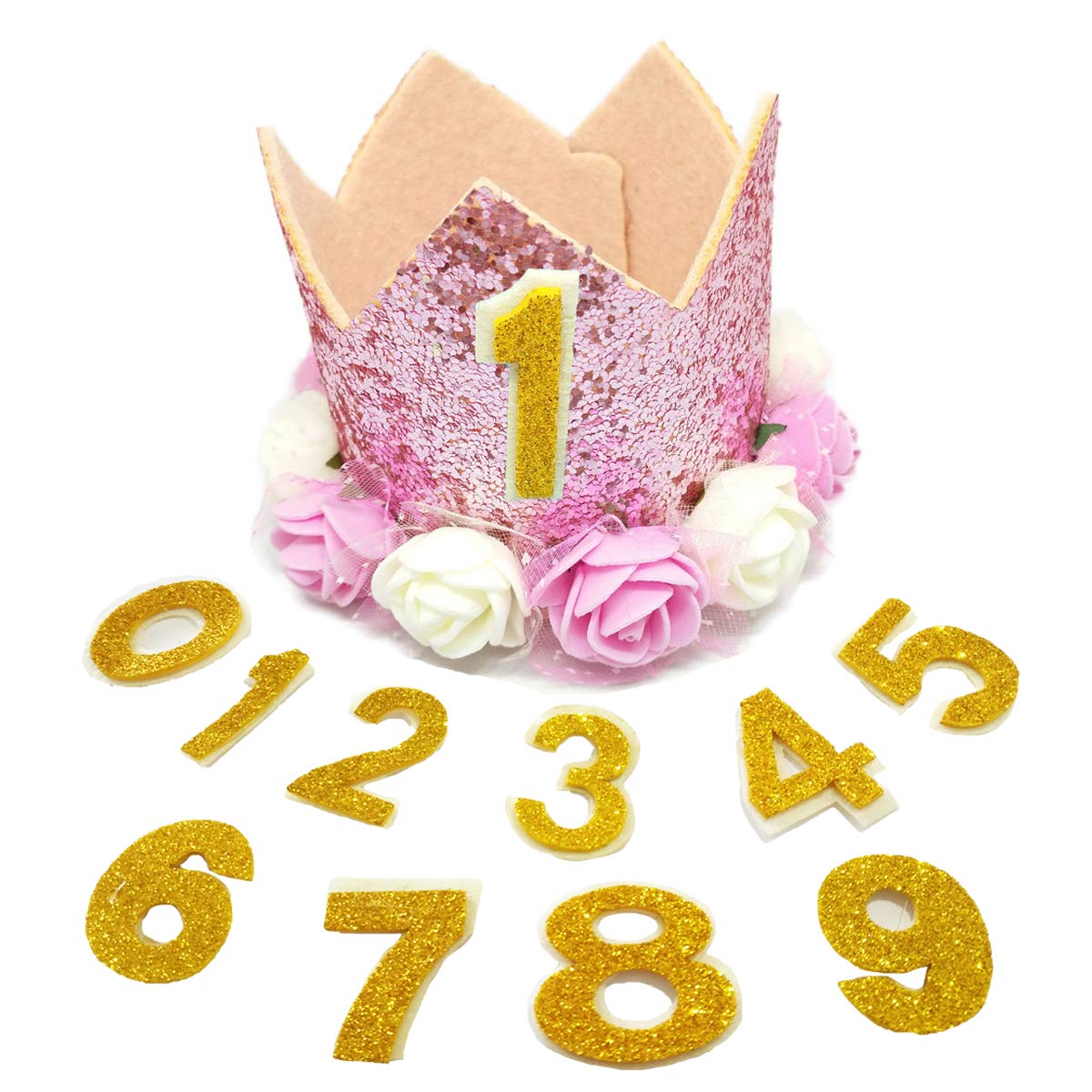 PET SHOW chapeau chien rose, couronne festive idéale pour anniversaire.