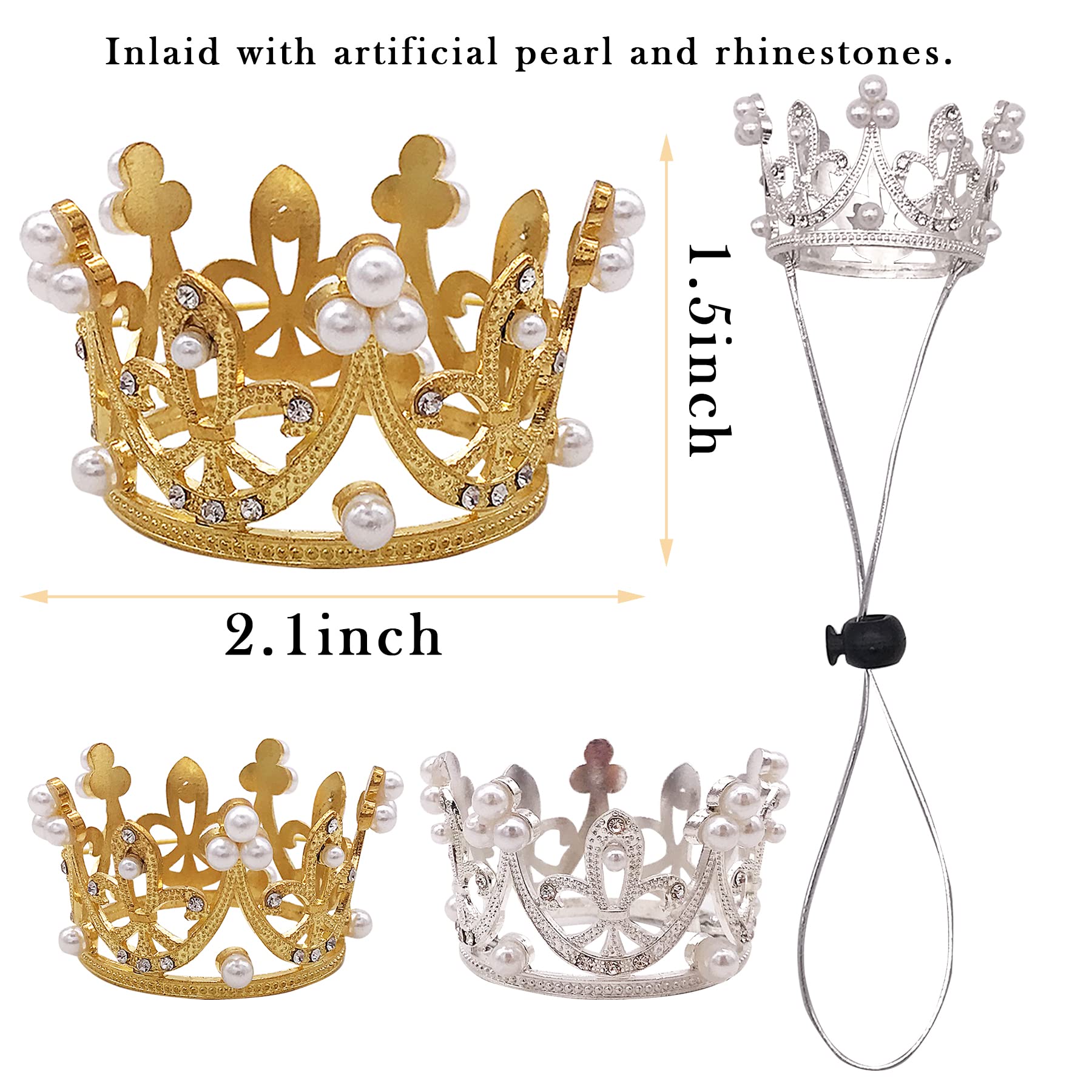 PET SHOW couronne chat petit argent, accessoire ludique pour fêtes et séances.