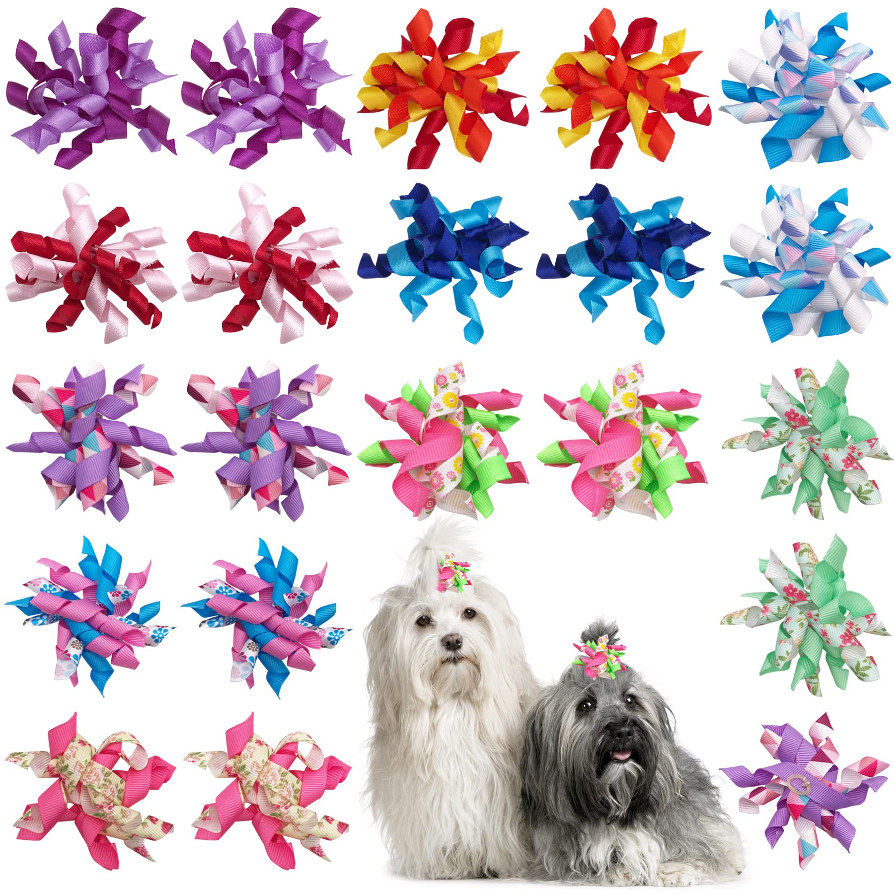 PET SHOW noeud-cheveux pour petit chien en rose, pratique pour degager les yeux.