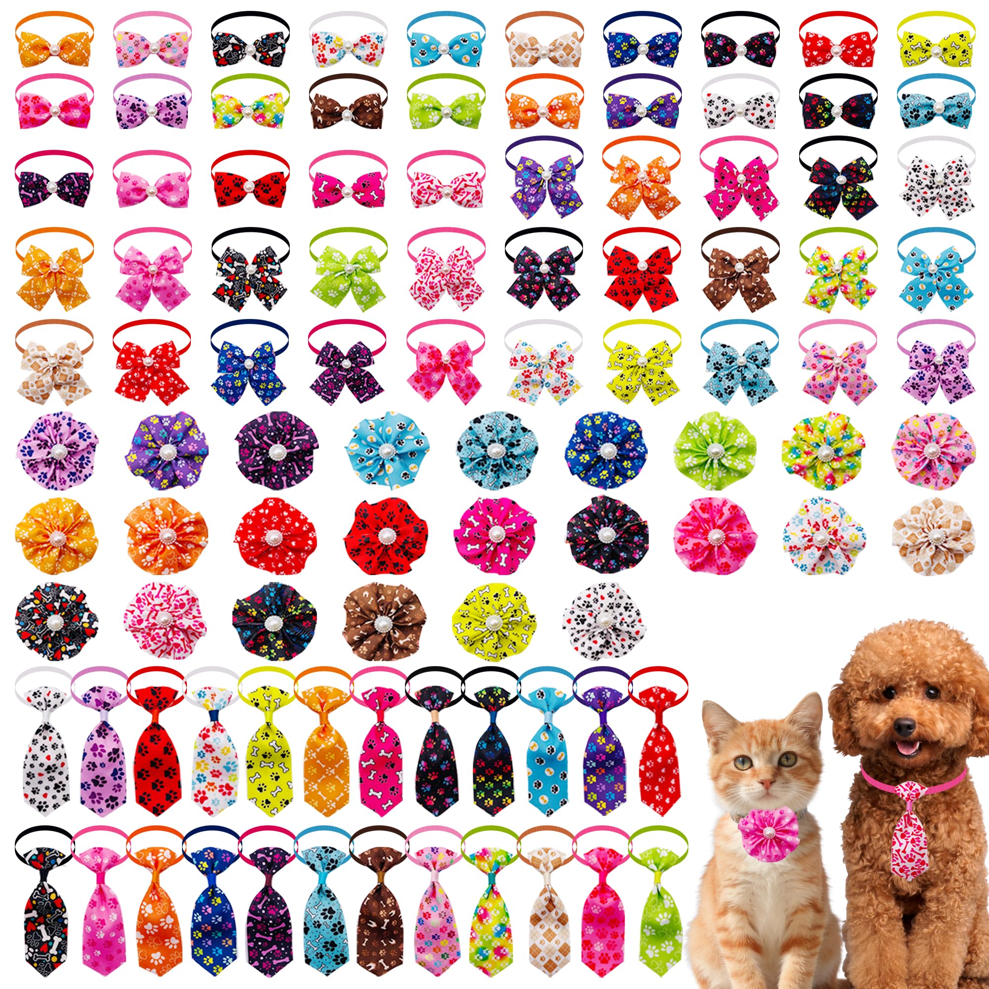 PET SHOW noeud-petit-chien-patte, accessoire élégant pour sorties quotidiennes.