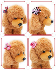 PET SHOW nœud-poil-chien-plaid, designs variés pour chaque journée.