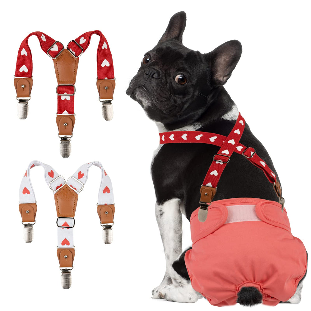 Pet Soft Bretelles pour couches chien, ensemble 2 pièces, maintien renforcé.
