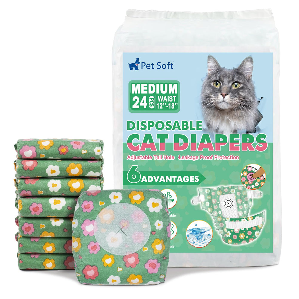 Pet Soft couches chat fleurs, trou mousse reglable, confort et ajustement précis.