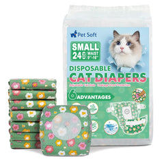 Pet Soft couches jetables pour chats avec absorption rapide et protection contre les fuites.