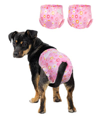 Couches Pet Soft pour chien femelle en rose, lot de 12, confort quotidien.
