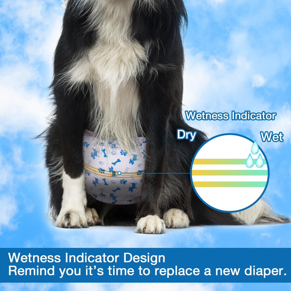 Pet Soft couches-chien-male-xs-indicateur-humidite indique discrètement l’humidité pour intervention rapide