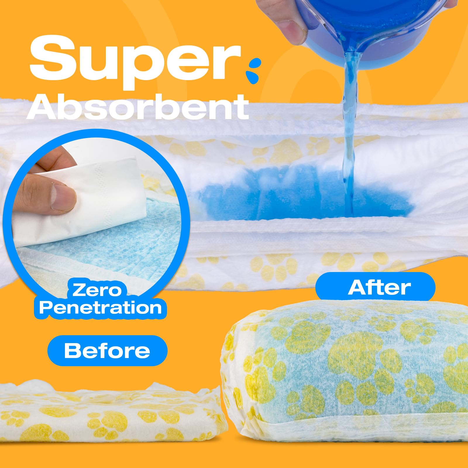Pet Soft couches-diap absorption-rapide pour éviter les fuites rapidement.