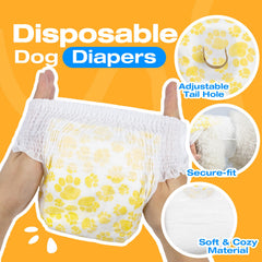 Pet Soft couches-diap ceinture-elastique-360: ajuste sûr et sans glissement.