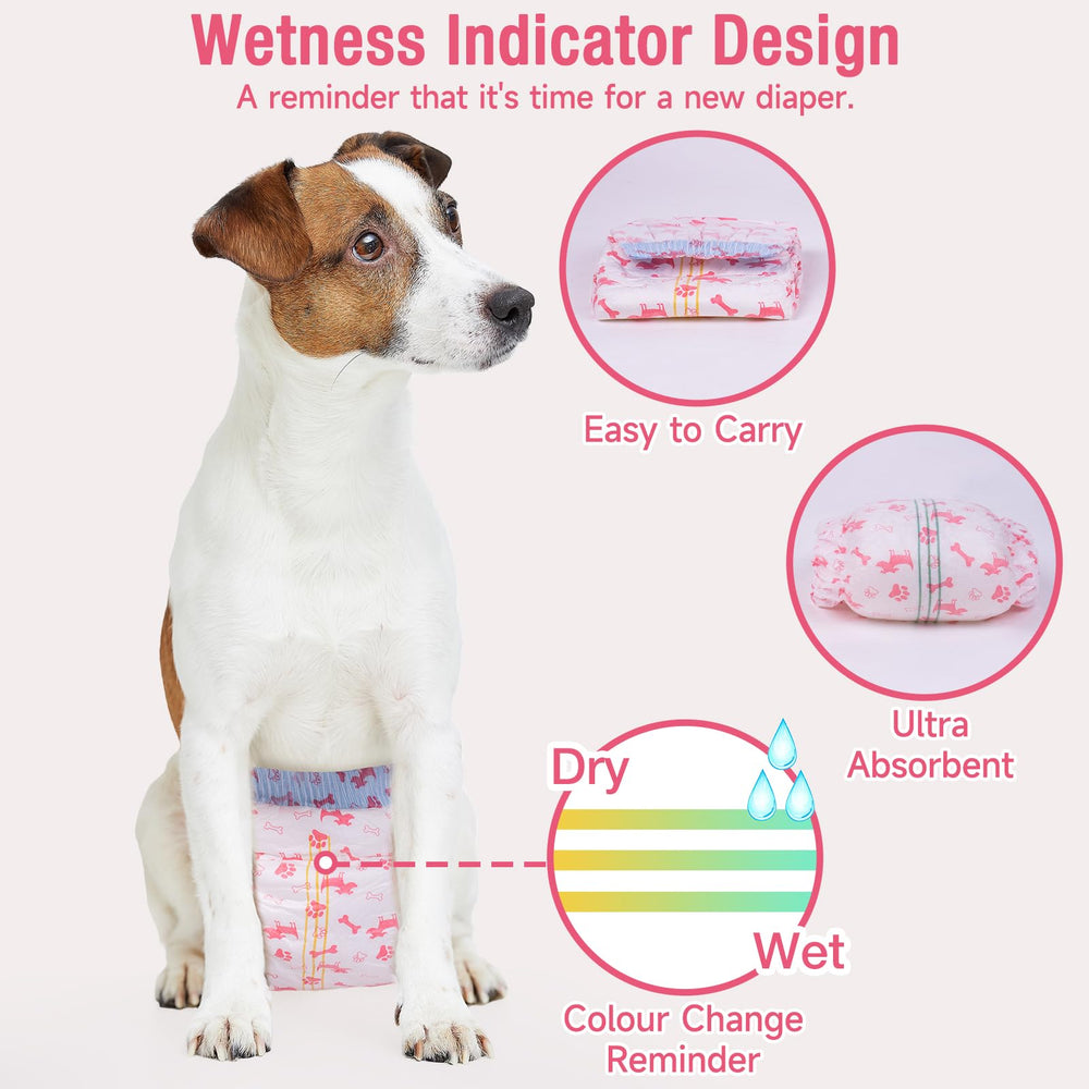 Indicateur d’humidité Pet Soft changeant couleur pour savoir quand changer.