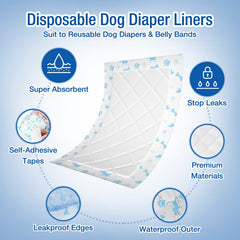 Pet Soft coussinets avec adhésif central pour fixation fiable dans les couches lavables.