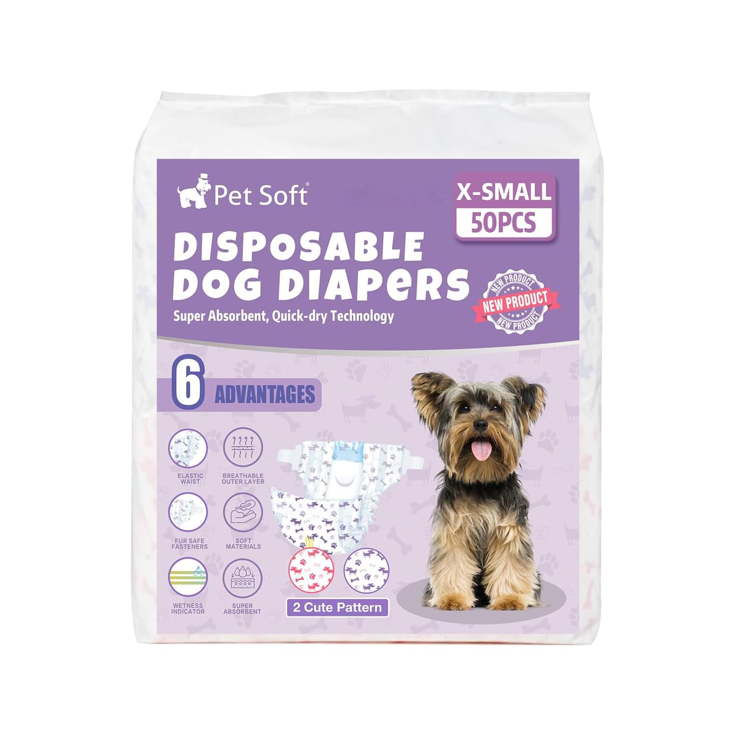 Pet Soft guide-tailles-chien-femelle-xs pour un ajustement optimal.