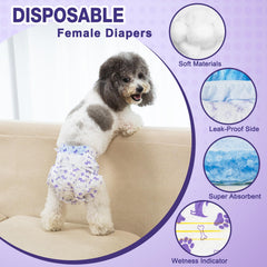 Pet Soft indicateur-humidité sur couche-chien-femelle montrant le changement de couleur utile.