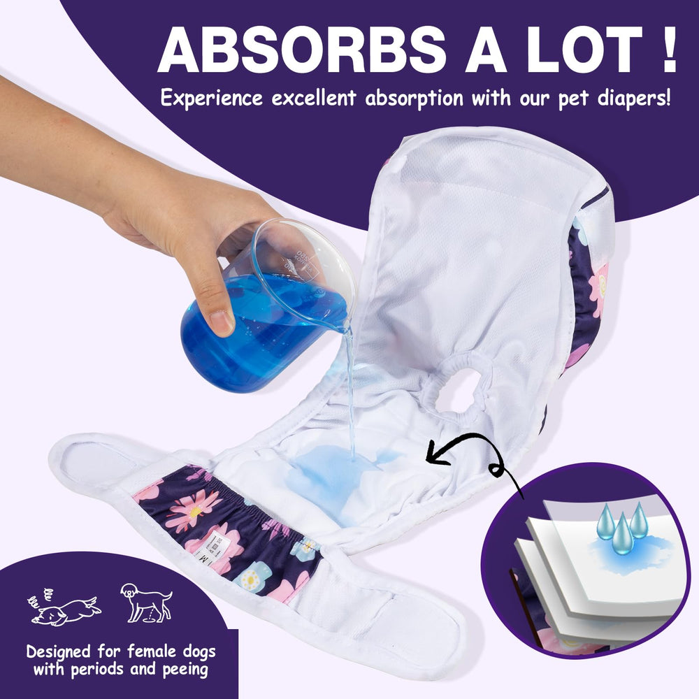 Pet Soft motif fleurs bloom sur la couche, style et douceur