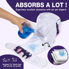 Pet Soft motif fleurs bloom sur la couche, style et douceur