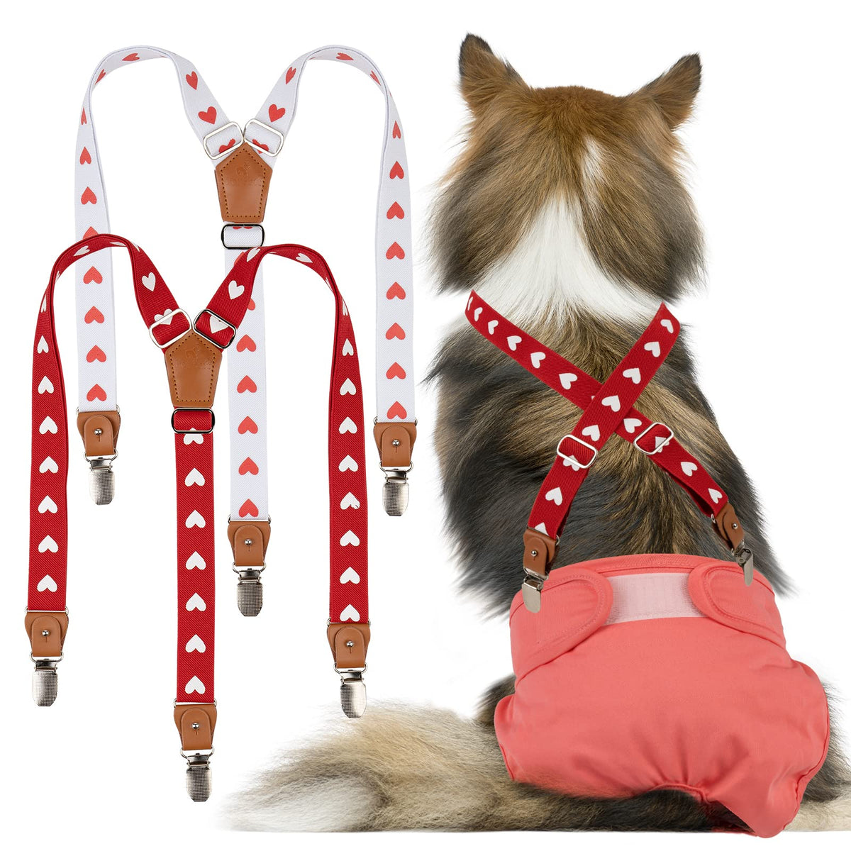 Pet Soft suspendeurs chien – ensemble pour maintien des couches