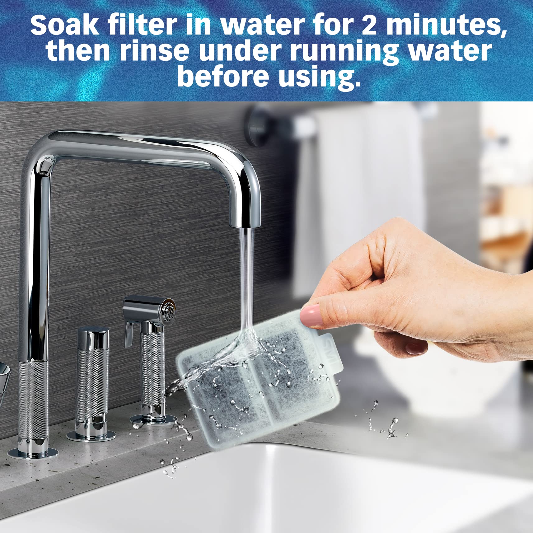 Changement régulier du filtre pour fontaine pour animaux PET STANDARD, eau propre.