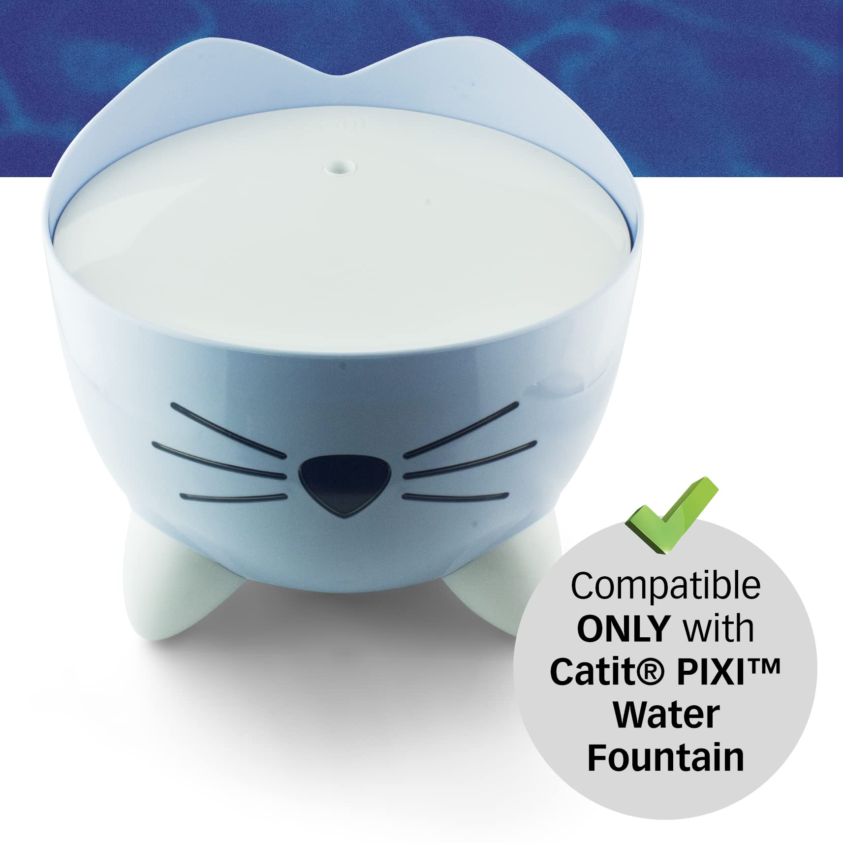 PET STANDARD filtration coton-charbon-échange d'ions pour fontaine PIXI, impuretés réduites.