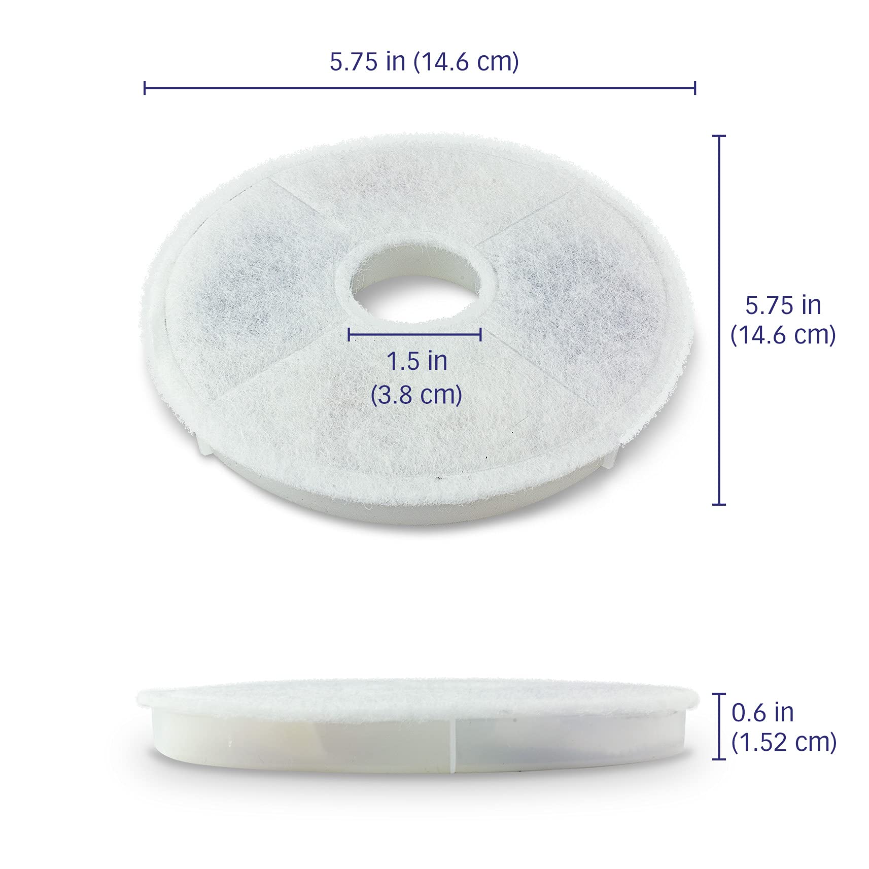 Filtre PET STANDARD pour Catit Senses 2.0, améliore le goût et l’hygiène de l’eau.
