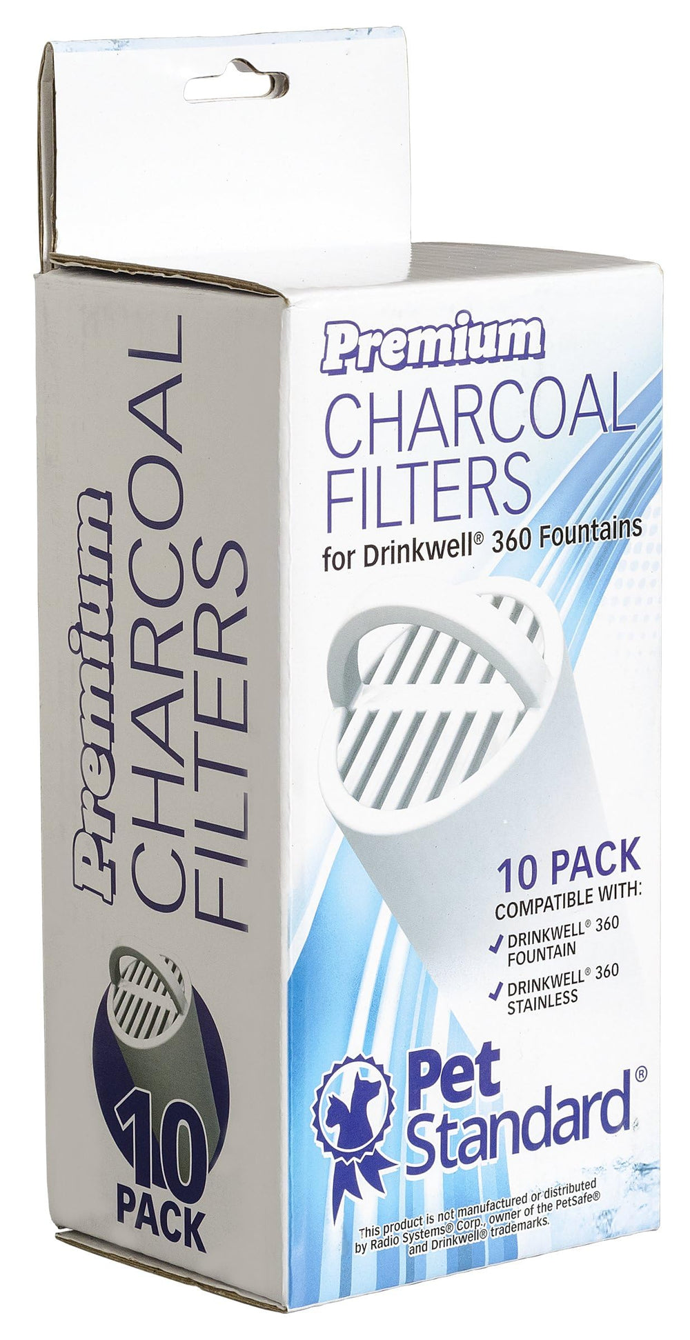 PET STANDARD Filtre charbon Drinkwell 360 — remplacement simple et eau fraîche.