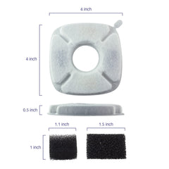 Charbon actif du filtre PET STANDARD pour réduire odeurs et impuretés.