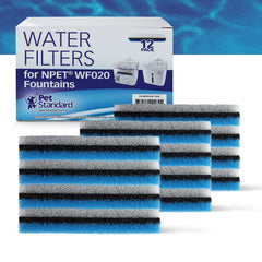 PET STANDARD filtre triple filtration : éponge, charbon actif et résine pour eau propre.