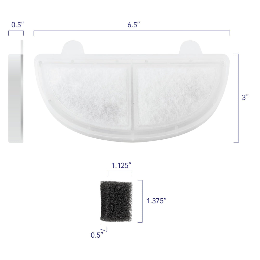 PET STANDARD pré-filtre éponges 3-pack, capture débris et prolonge le filtre.