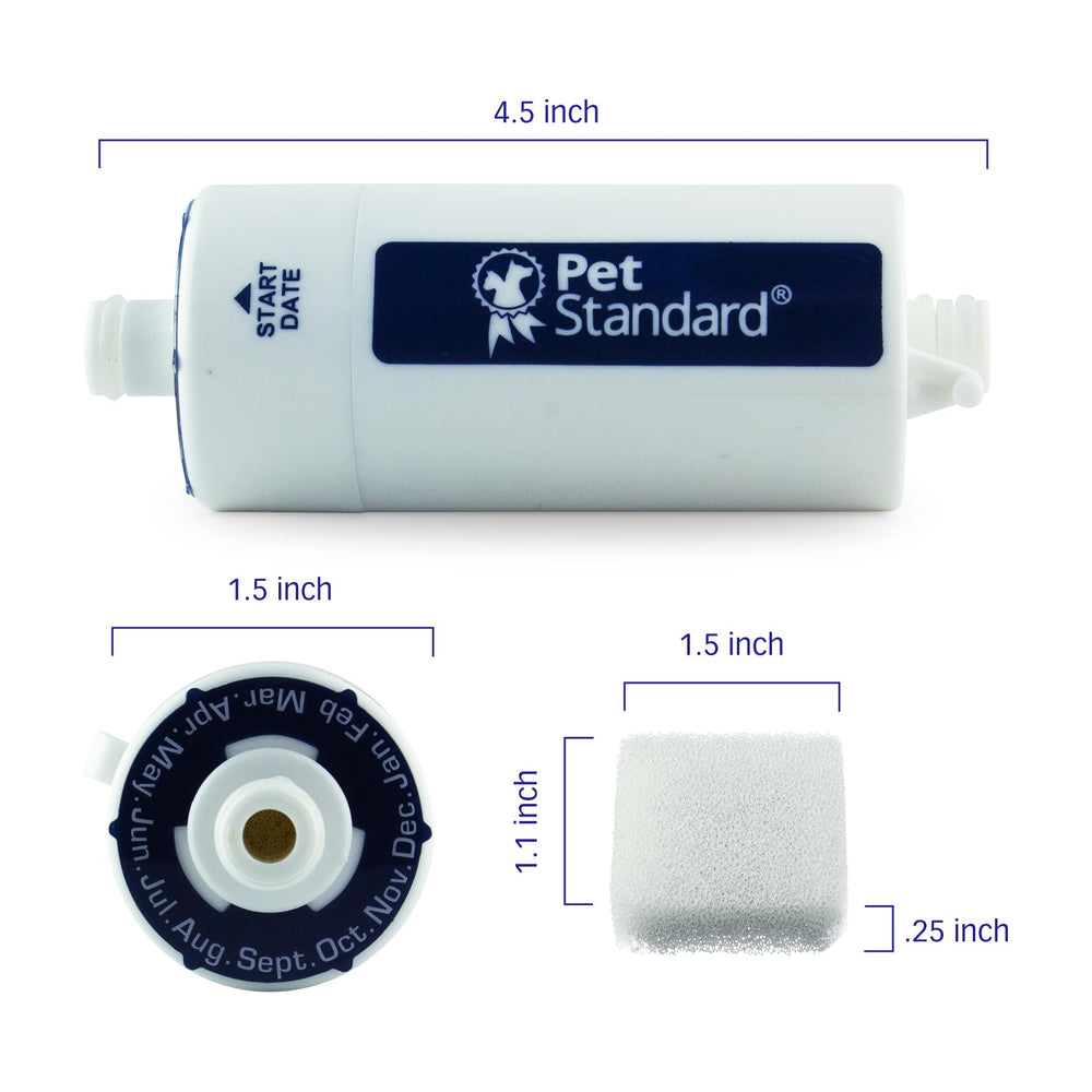 PET STANDARD pré-filtre éponges CATCARE filtre les impuretés en amont.