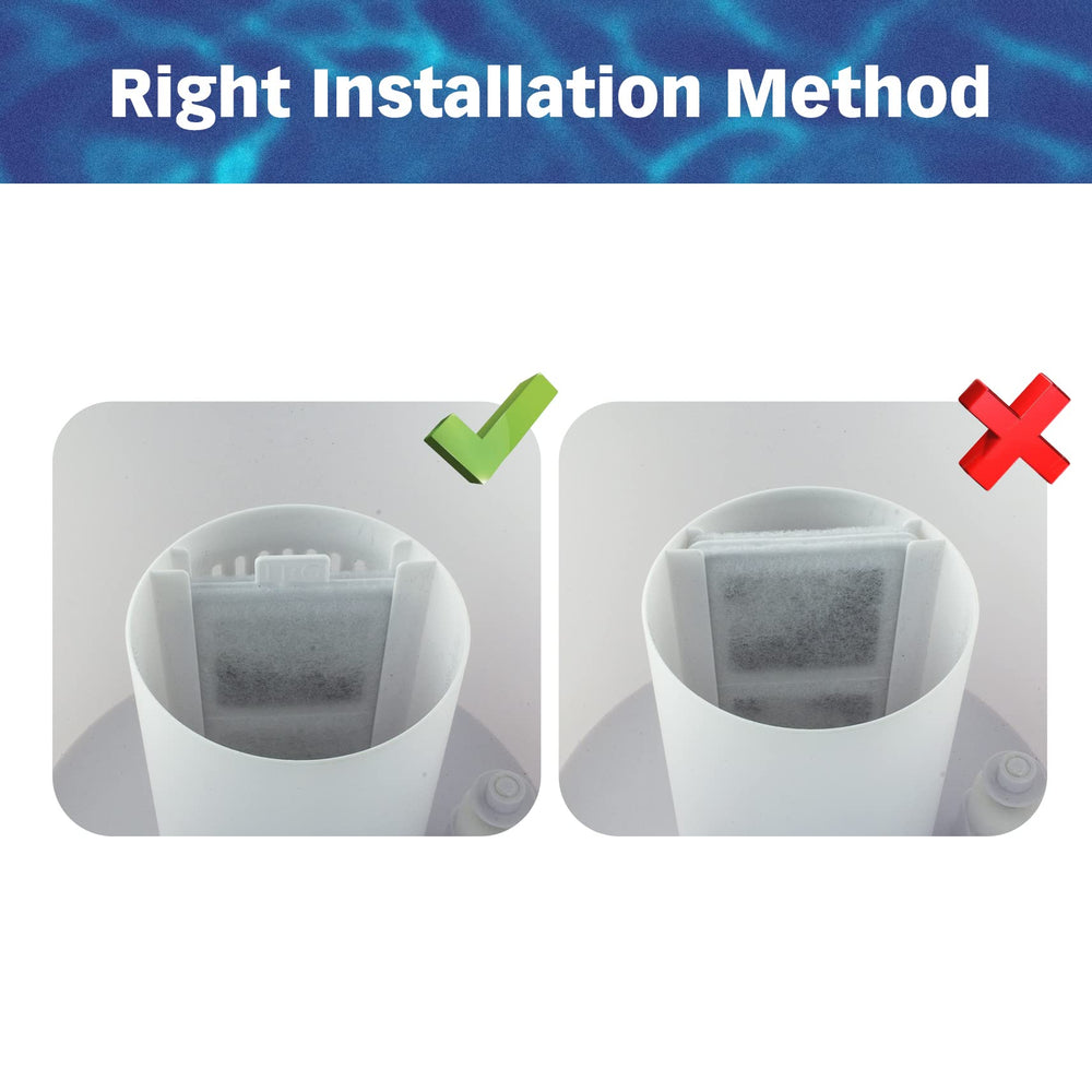 PET STANDARD filtre grand remplacement ete 1-2 semaines et hiver 2-4 semaines.