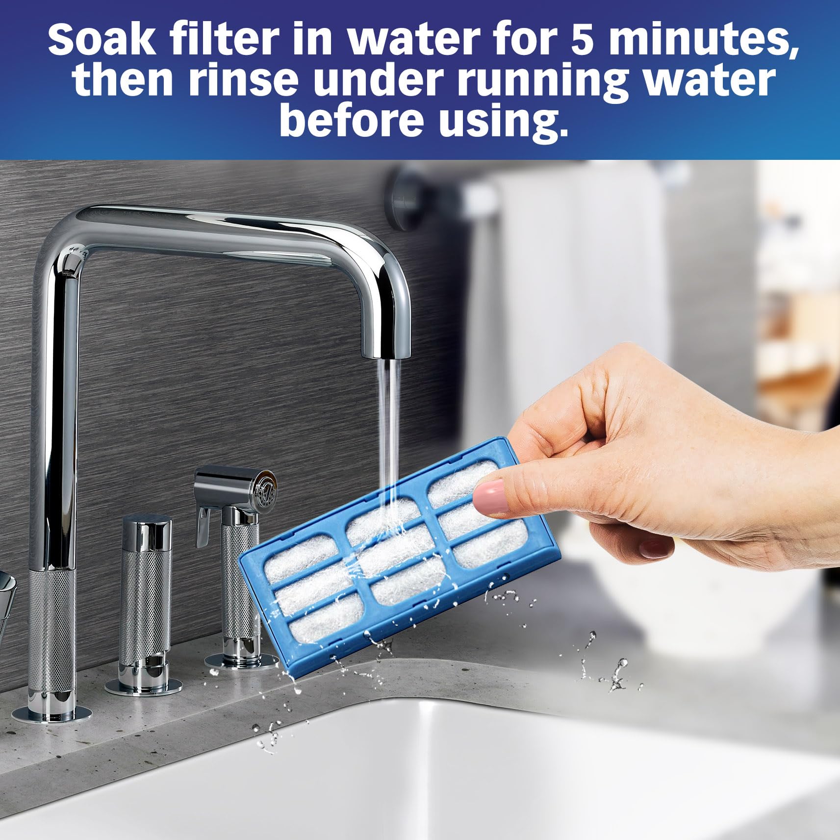 Utilisation simple avec fontaine Cat Mate ou Dog Mate pour eau plus propre.