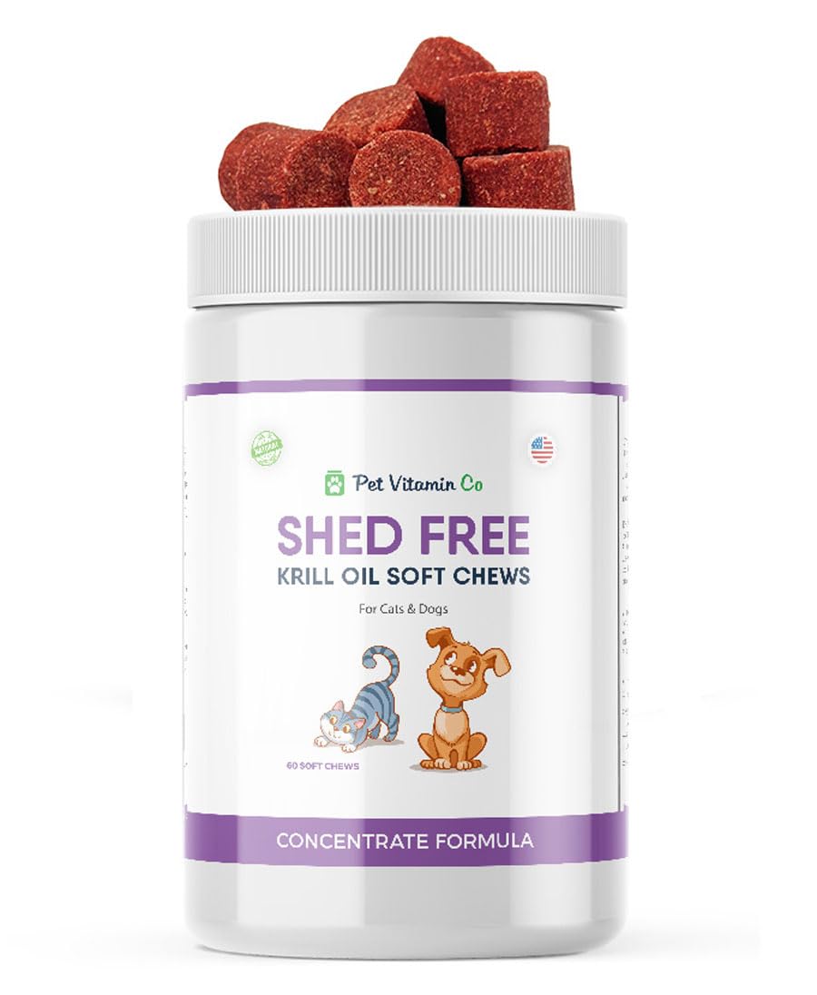 Pet Vitamin Co – friandises huile de krill pour un pelage brillant.
