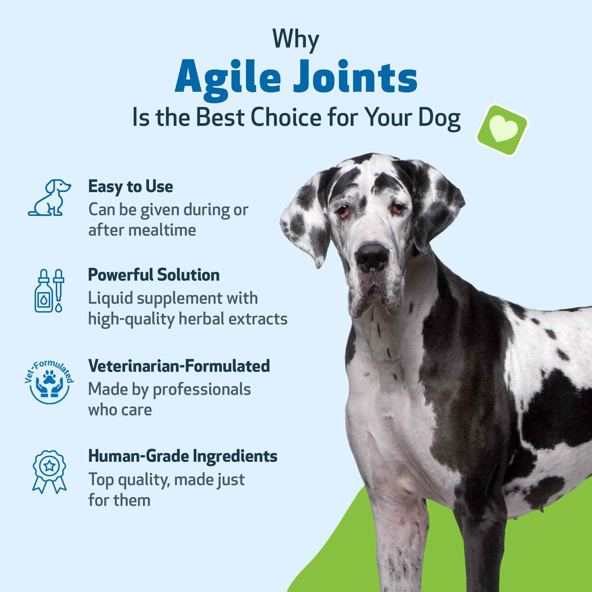 Yucca dans Agile Joints soutient les articulations et les tissus environnants.