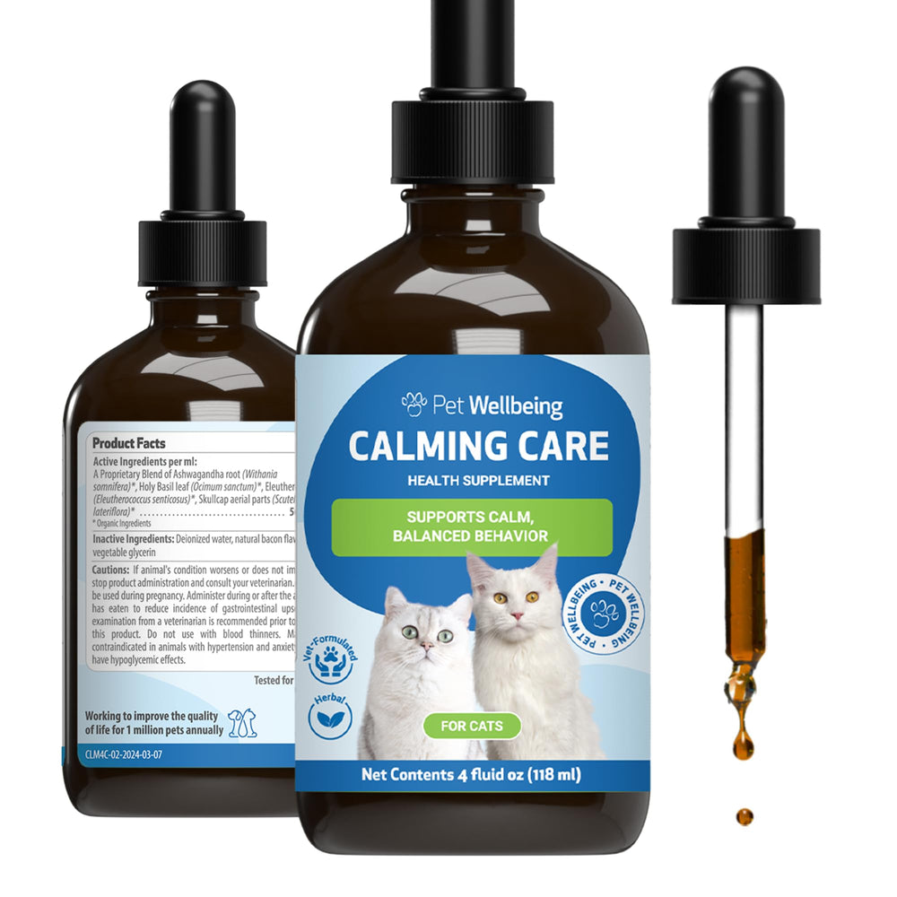Pet Wellbeing Calming Care – bouteille pour chat favorisant le calme naturel