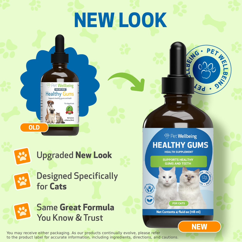 Pet Wellbeing gouttes dentaires appliquées directement sur les gencives pour haleine plus fraîche
