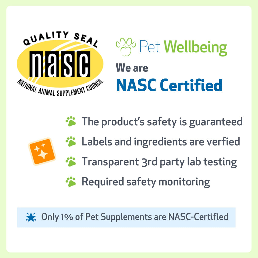 Pet Wellbeing Itch Support Gold – Formulation vétérinaire développée par des experts holistiques.