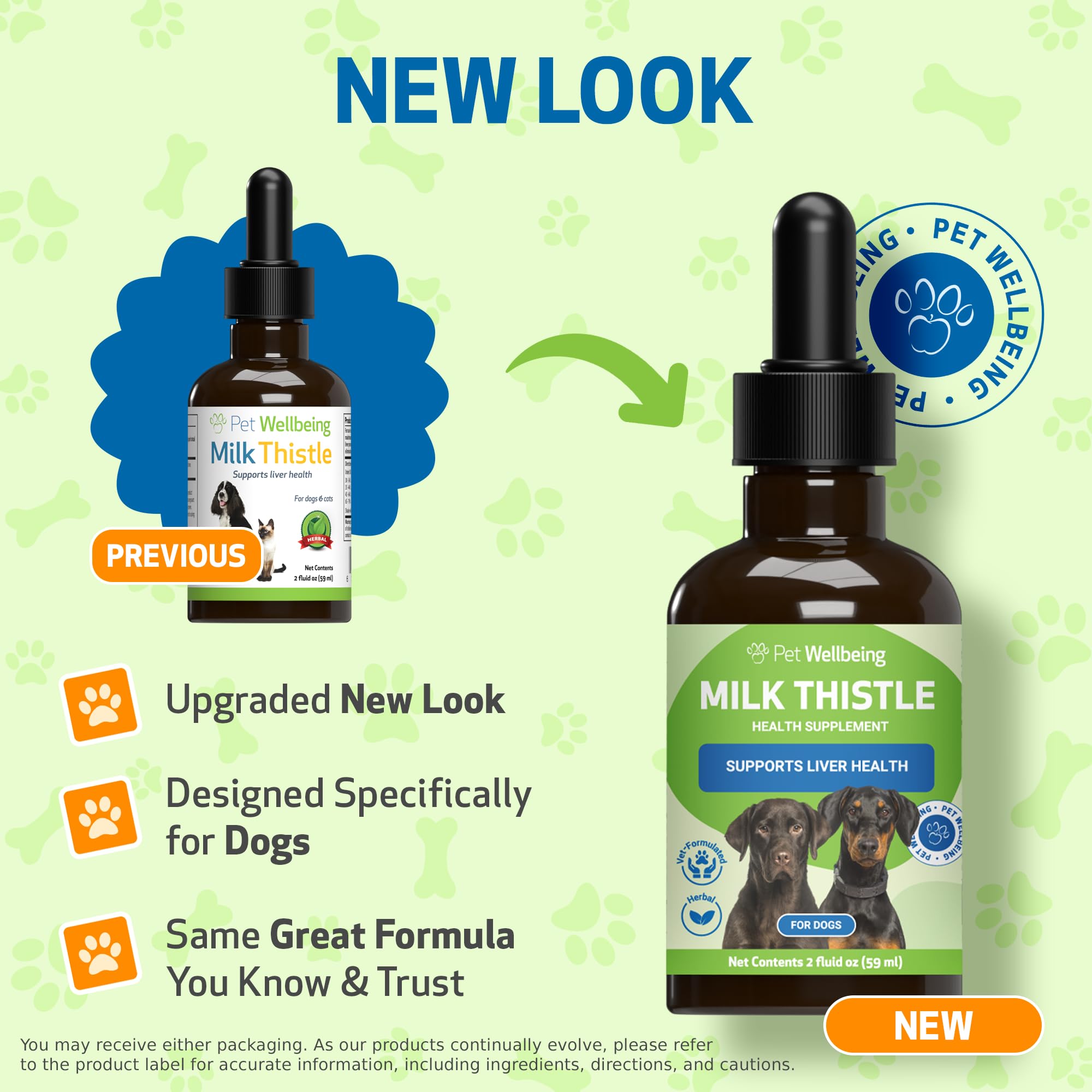 Pet Wellbeing Milk Thistle – flacon sans alcool, absorption facilitée