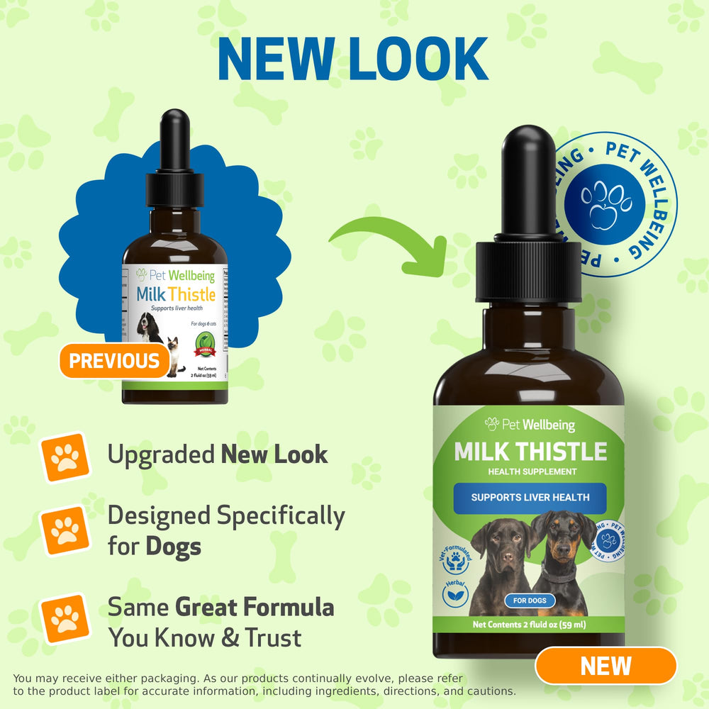Pet Wellbeing Milk Thistle – flacon sans alcool, absorption facilitée