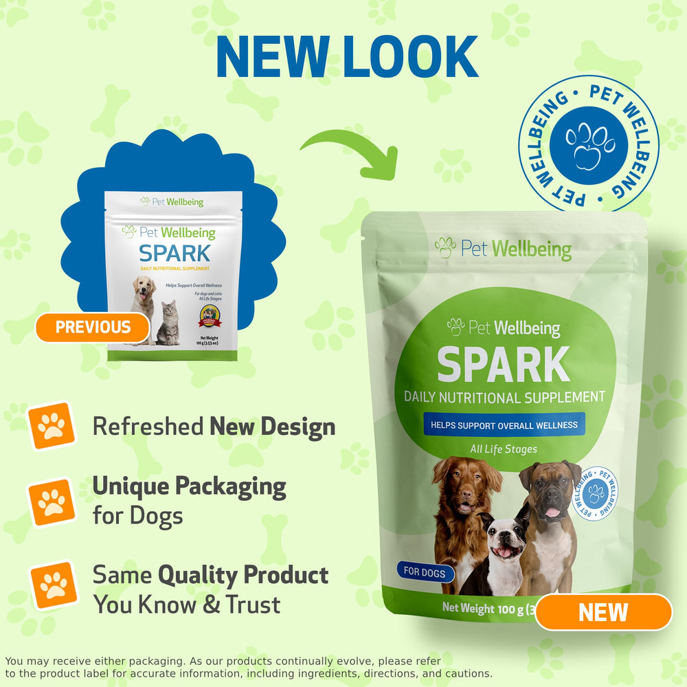 Doseur Pet Wellbeing Spark Daily pour doser facilement sur les repas