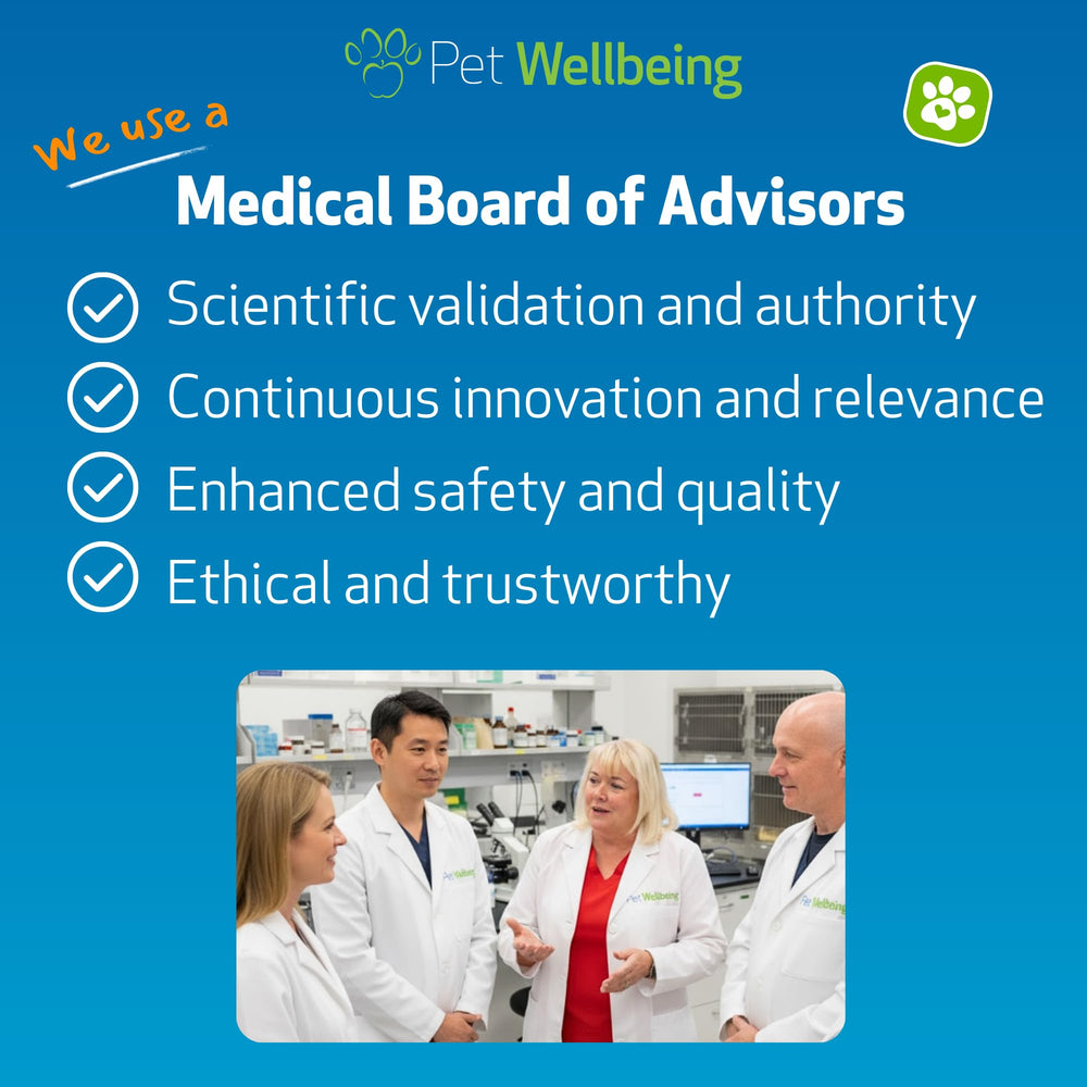 Stress Gold Pet Wellbeing: formulation vétérinaire, NASC certifiée et sans colorants artificiels.
