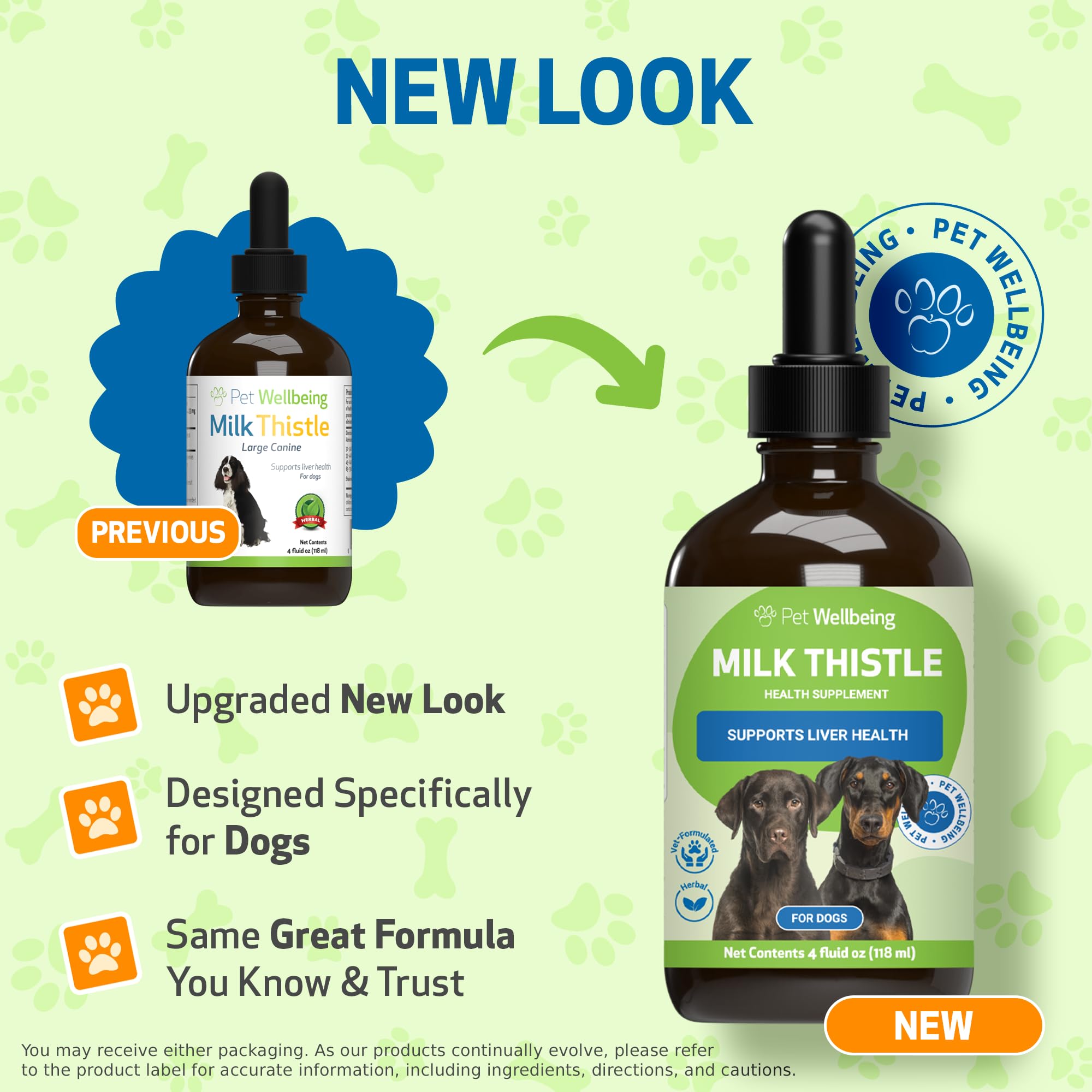 Pet Wellbeing chardon-marie - texture liquide facile à mélanger à l’alimentation.