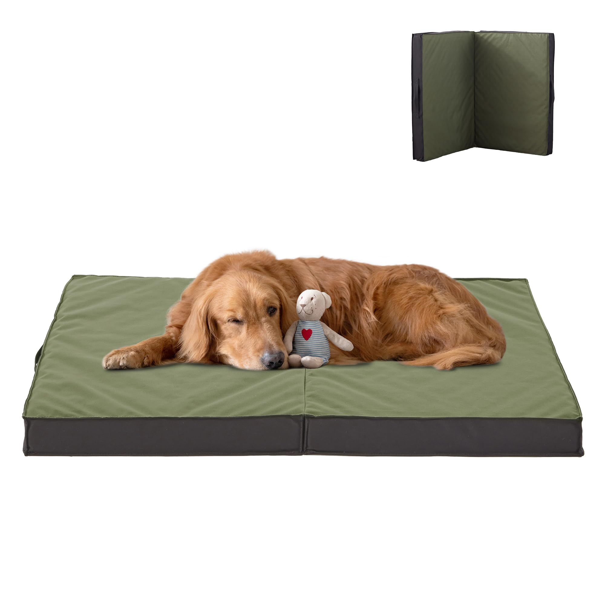 Lit PETABBY pour chien extérieur imperméable, idéal pour les sorties sous la pluie