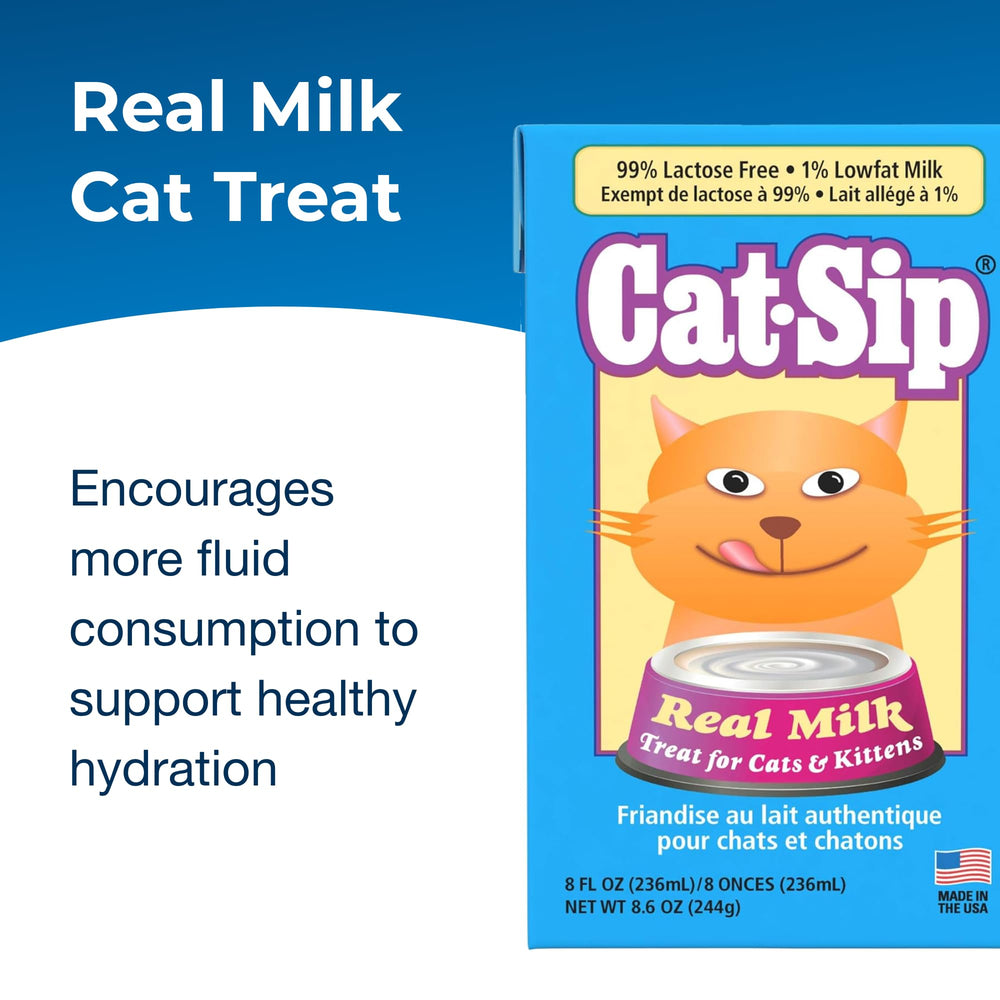 Cat-Sip PetAg : paquet de 8 bouteilles pour hydratation quotidienne