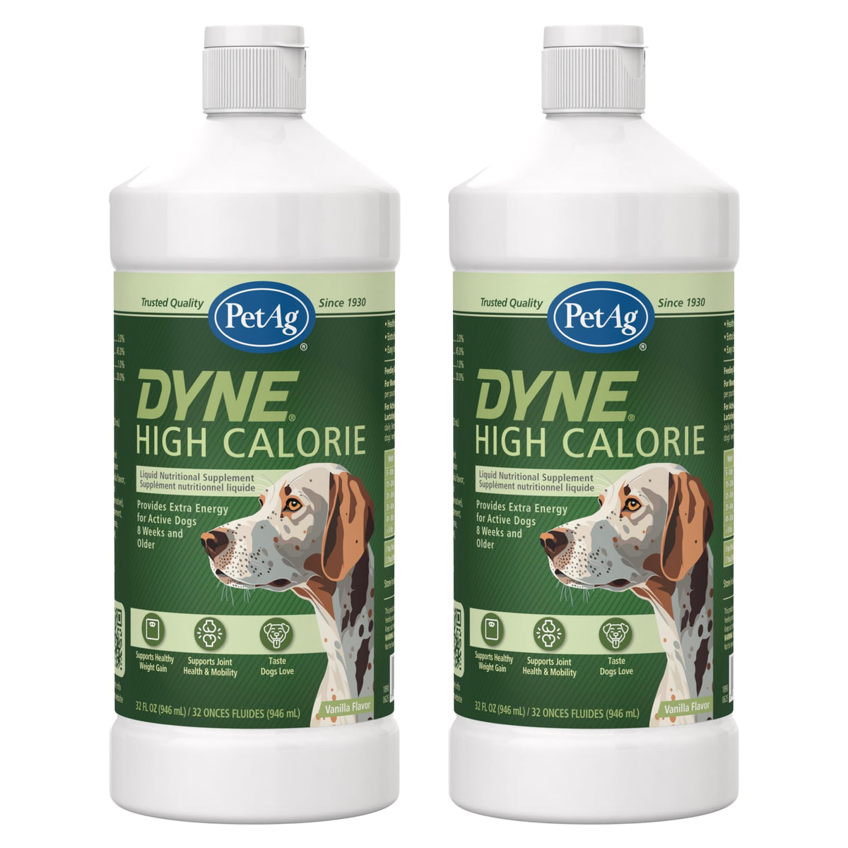 Dyne PetAg – bouteille haute-calorie prête à soutenir l'énergie animale.